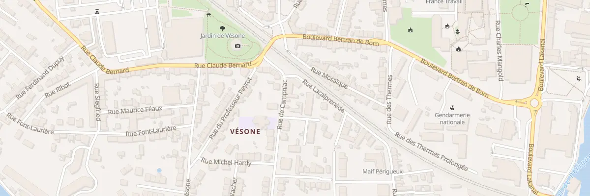 Plan du 3 Rue de Campniac à Périgueux