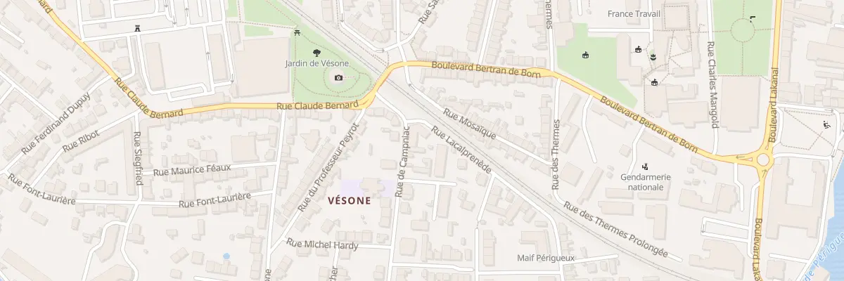 Plan du 1 Rue de Campniac à Périgueux