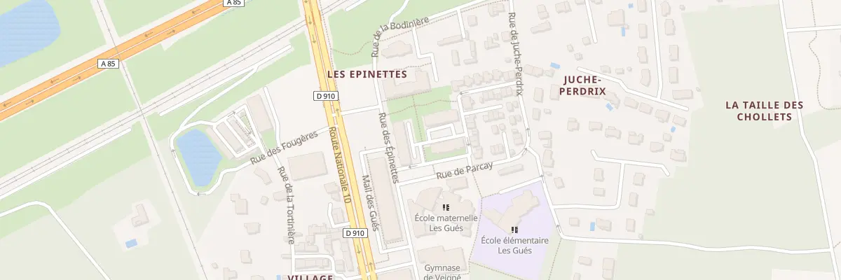 Plan du 6 Rue de Parçay à Veigné