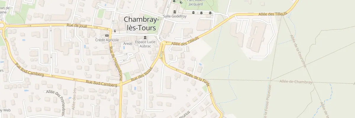 Plan du 1 All de la Forêt à Chambray-lès-Tours