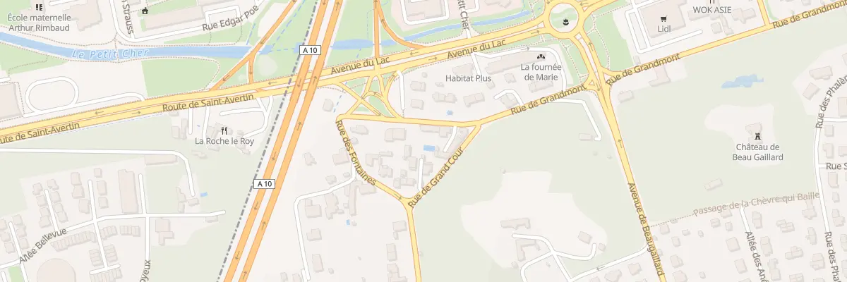 Plan du 140 Rue de Grandmont à Saint-Avertin