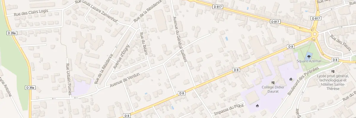Plan du 12 Av de Verdun à Saint-Gaudens