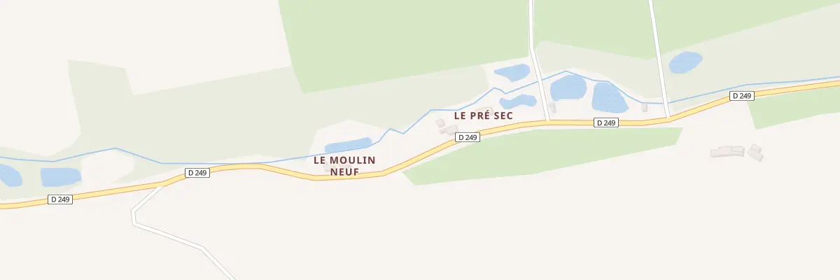 Plan du 5203B Le Pre du Moulin à Montaillé