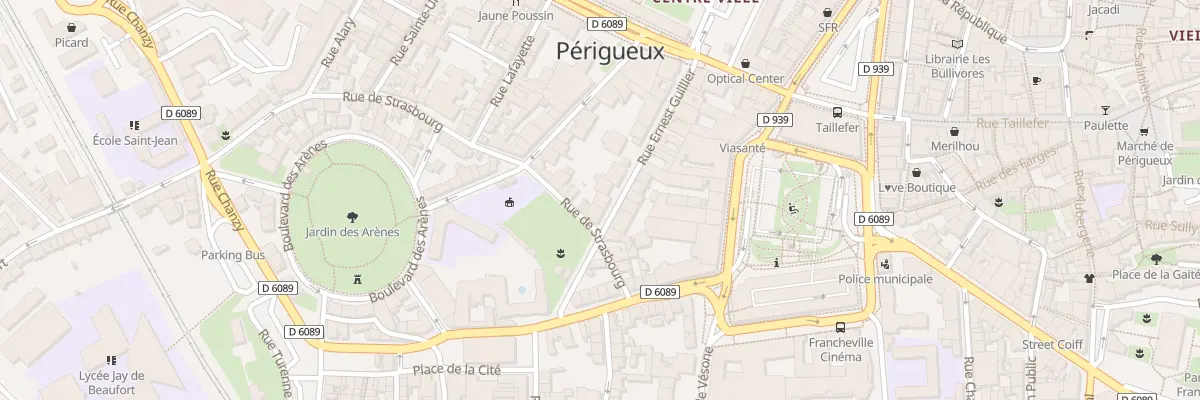 Plan du 7 Rue Ernest Guillier à Périgueux
