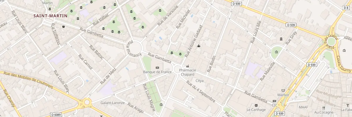 Plan du 42 Rue Gambetta à Périgueux