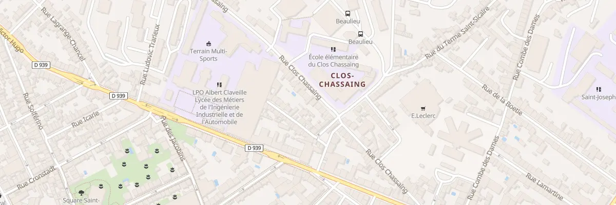 Plan du 49B Rue Clos Chassaing à Périgueux