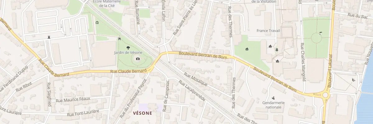 Plan du 8 Bd Bertran de Born à Périgueux