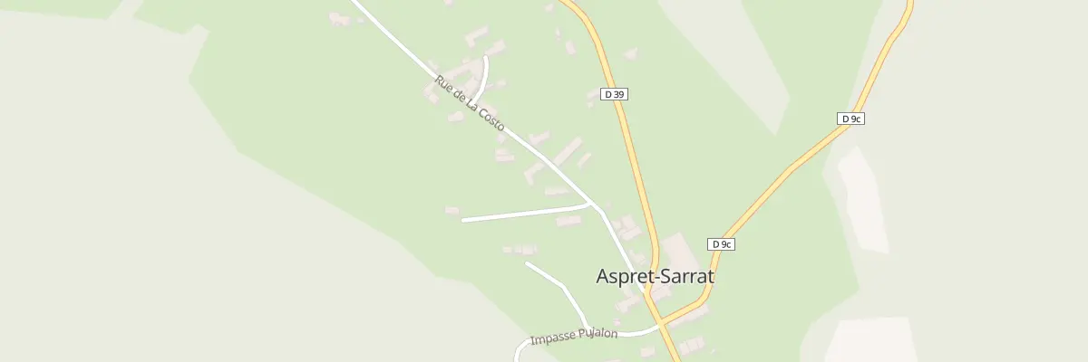 Plan du 25 La Costo à Aspret-Sarrat
