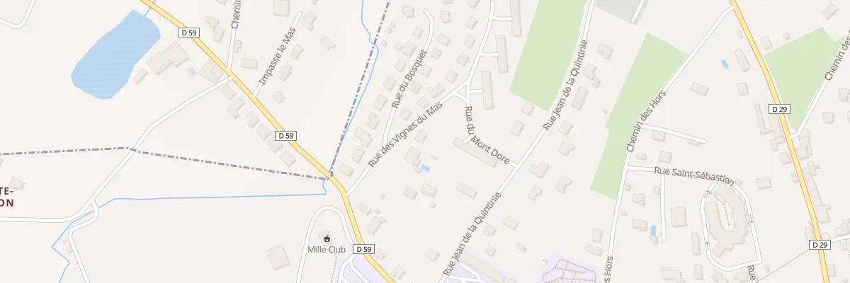Plan du 5 Rue des Vignes du Mas à Chabanais