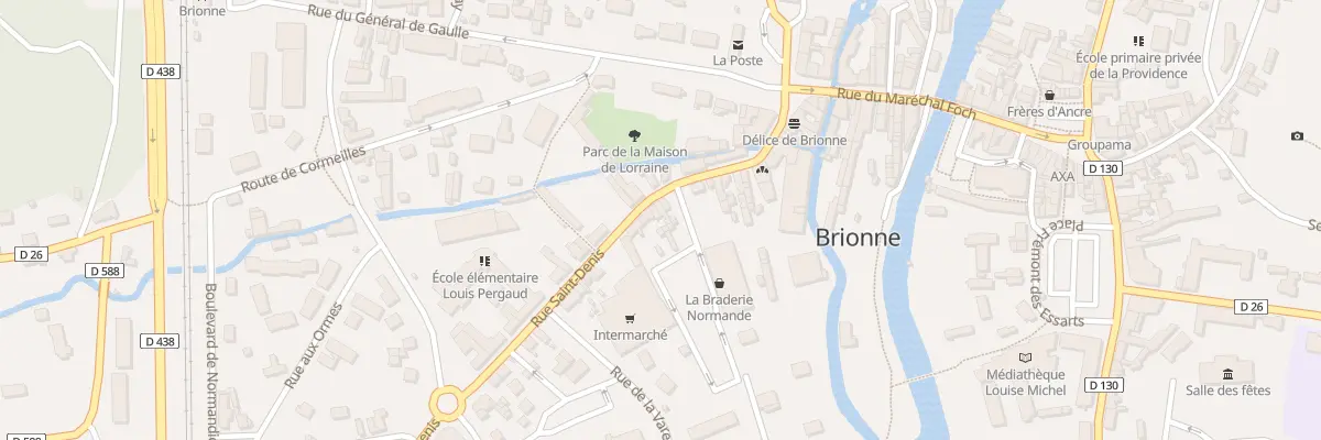 Plan du 39 Rue Saint Denis à Brionne