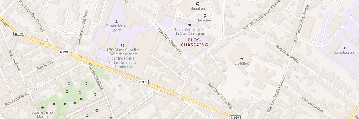Plan du 47 Rue Clos Chassaing à Périgueux