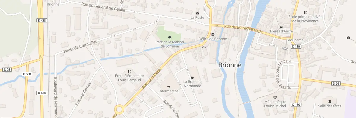 Plan du 37 Rue Saint Denis à Brionne