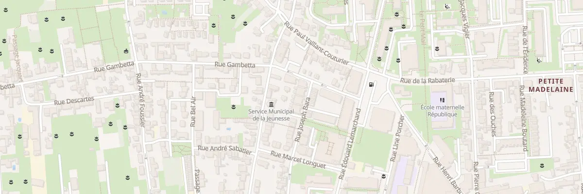 Plan du 91 Rue Gambetta à Saint-Pierre-des-Corps