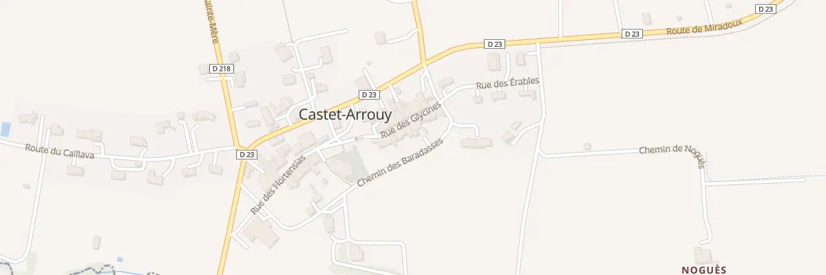Plan du 9 Rue des Glycines à Castet-Arrouy
