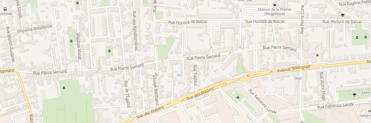 Plan du 107 Rue Pierre Semard à Saint-Pierre-des-Corps