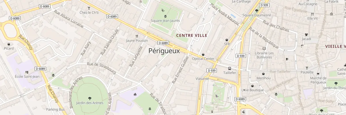Plan du 16 Rue Bertrand Duguesclin à Périgueux