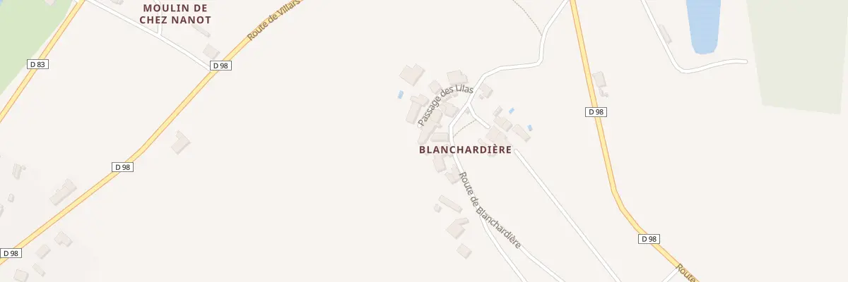 Plan du 425 Rte de Blanchardière à Quinsac