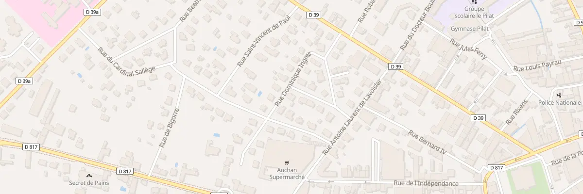 Plan du 9 Rue Saint-Exupery à Saint-Gaudens