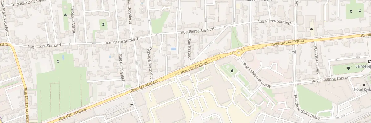 Plan du 13 Rue Pasteur à Saint-Pierre-des-Corps