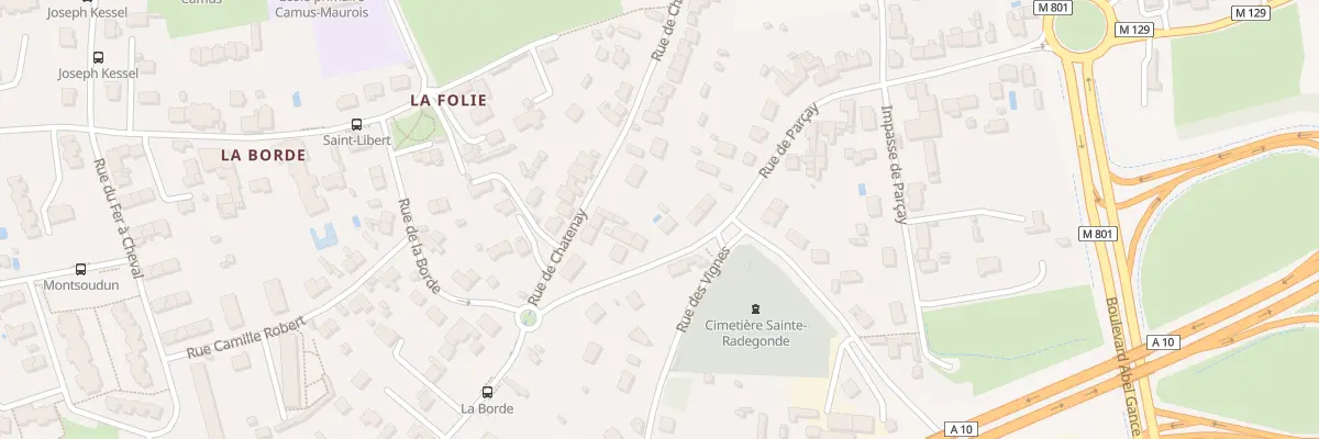 Plan du 8 Rue de Parçay à Tours