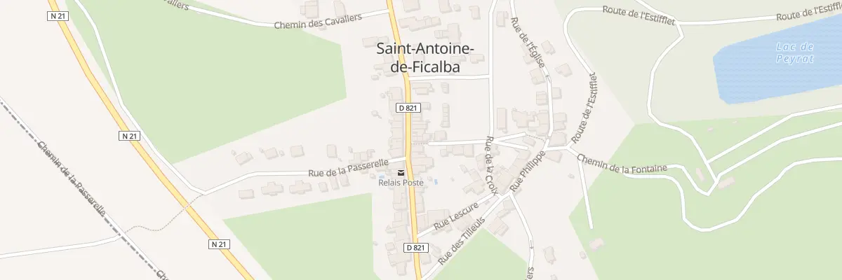 Plan du 160 Le Bourg à Saint-Antoine-de-Ficalba
