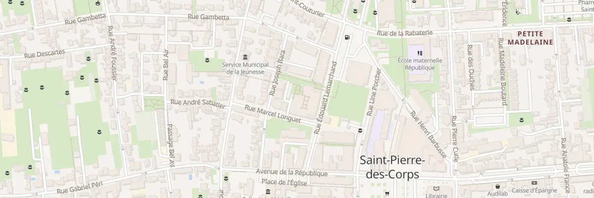 Plan du 18 Rue Joseph Bara à Saint-Pierre-des-Corps