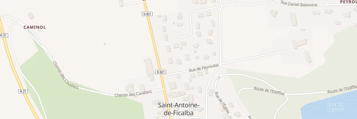 Plan du 3 Rue de Peyroutas à Saint-Antoine-de-Ficalba