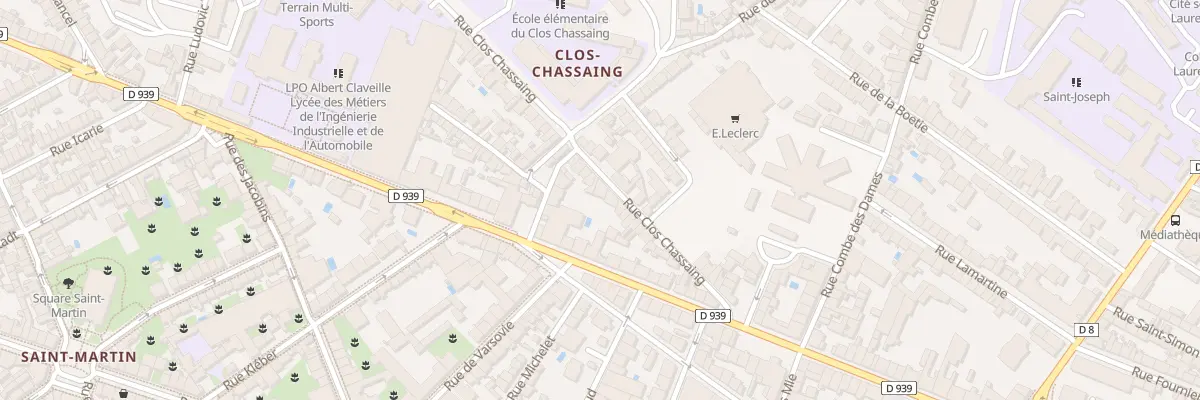 Plan du 31 Rue Clos Chassaing à Périgueux