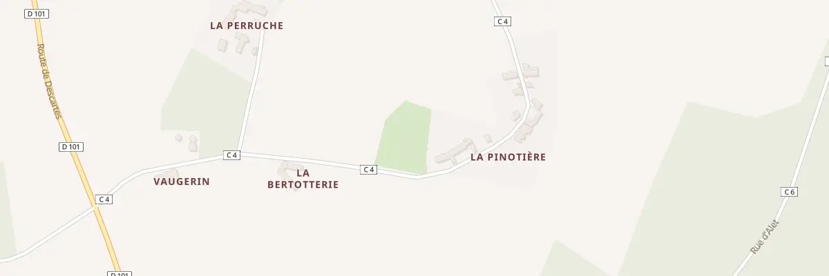 Plan du 8 Rue de la Pinotiere à Civray-sur-Esves