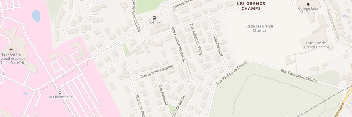 Plan du 15 Rue Honoré de Balzac à Saint-Avertin