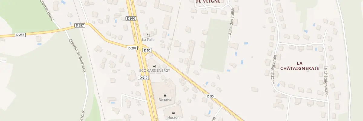 Plan du 8 Av de Couzières à Veigné
