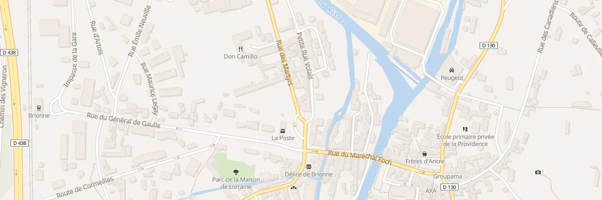 Plan du 4 Rue des Martyrs à Brionne