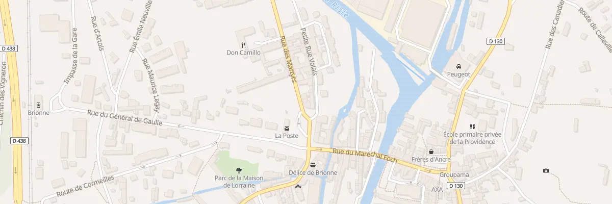 Plan du 2 Rue des Martyrs à Brionne