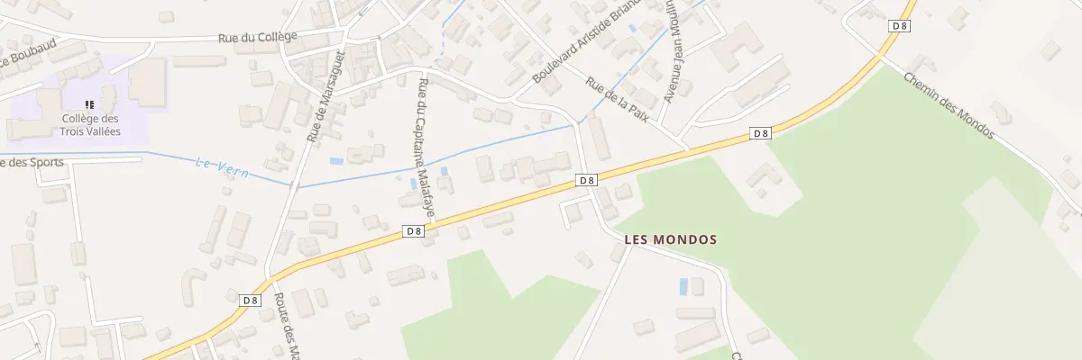 Plan du 2 Bd Fénelon à Vergt