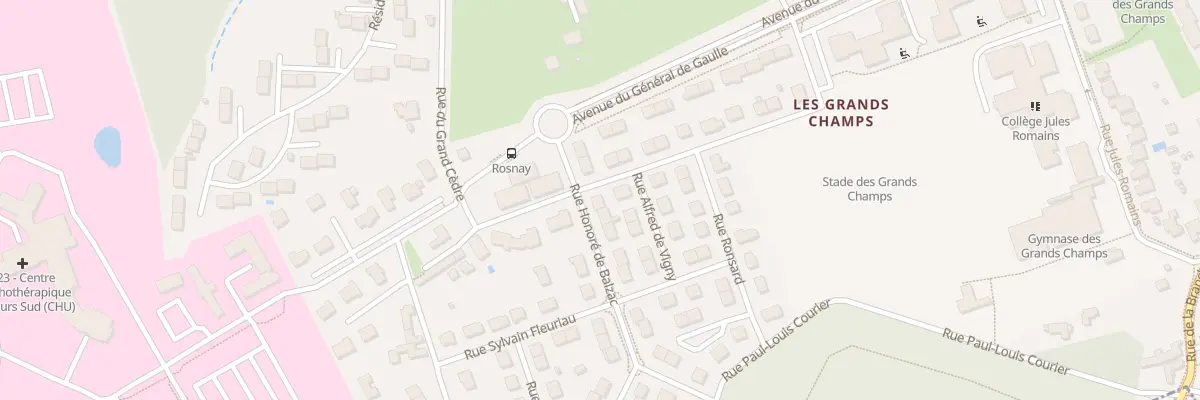 Plan du 6 Rue Honoré de Balzac à Saint-Avertin