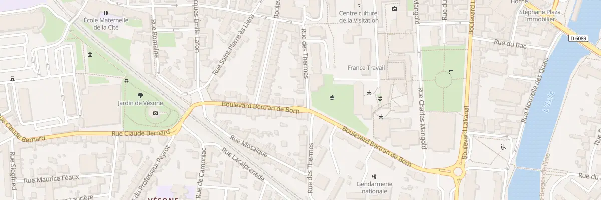 Plan du 23 Bd Bertran de Born à Périgueux