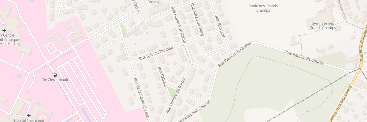 Plan du 21 Rue Honoré de Balzac à Saint-Avertin