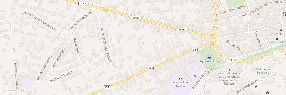 Plan du 27B Av Mal Foch à Saint-Gaudens