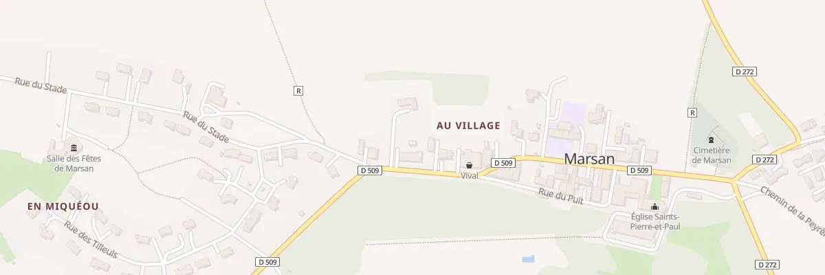 Plan du 406 Rue Pierre de Montesquiou à Marsan