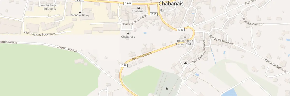 Plan du 17 Av Carnot à Chabanais