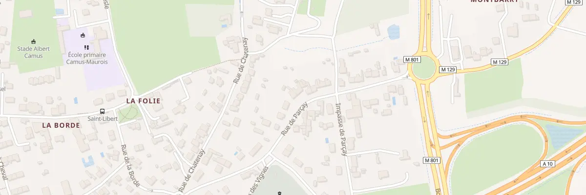 Plan du 22 Rue de Parçay à Tours