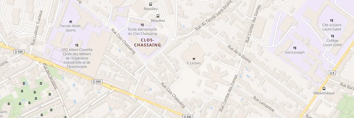 Plan du 22 Rue Georges Goursat Dit Sem à Périgueux