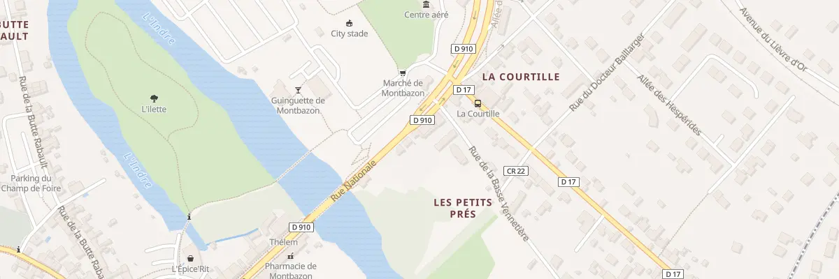 Plan du 7 Av de la Gare à Montbazon