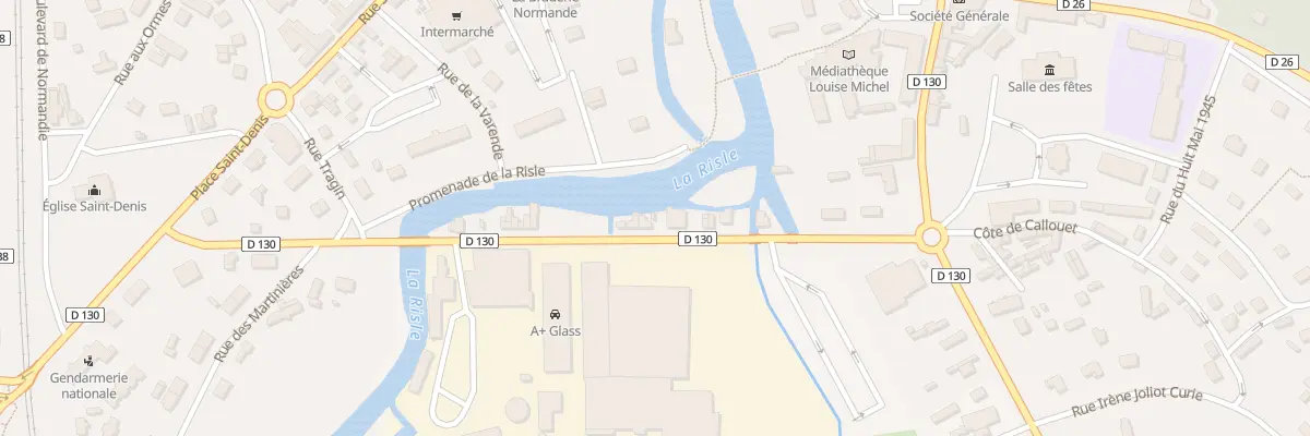 Plan du 8 Bd Eugène Marie à Brionne