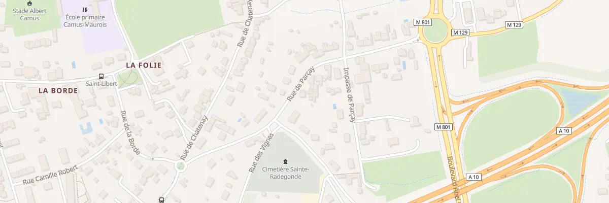 Plan du 7 Rue de Parçay à Tours