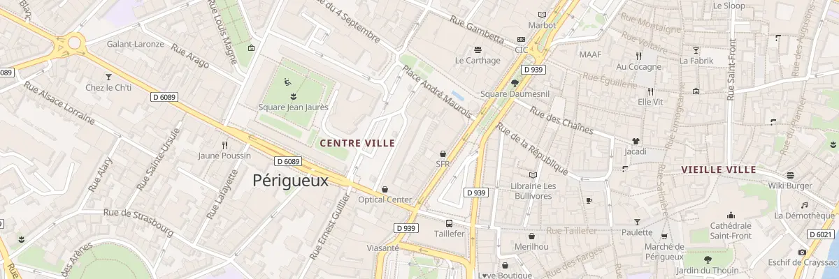 Plan du 1 Av Mal de Lattre de Tassigny à Périgueux