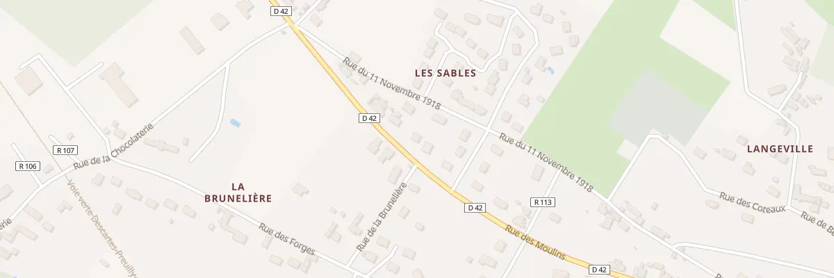 Plan du 42 Rue des Moulins à Abilly