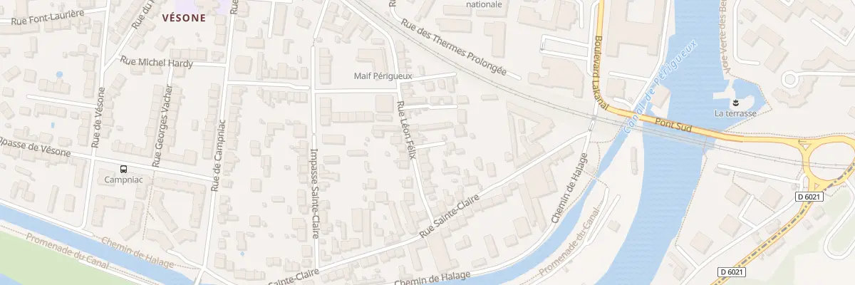 Plan du 29 Rue Léon Félix à Périgueux