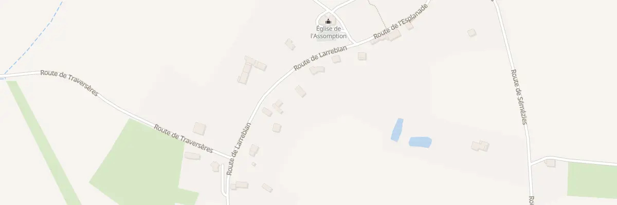 Plan du 143 Rte de Larrebian à Lartigue