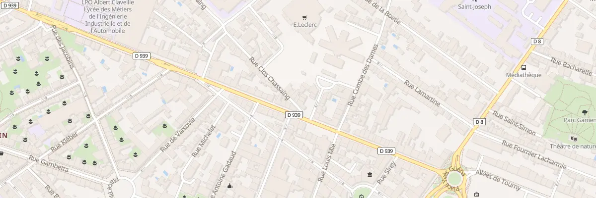 Plan du 2B Rue Clos Chassaing à Périgueux